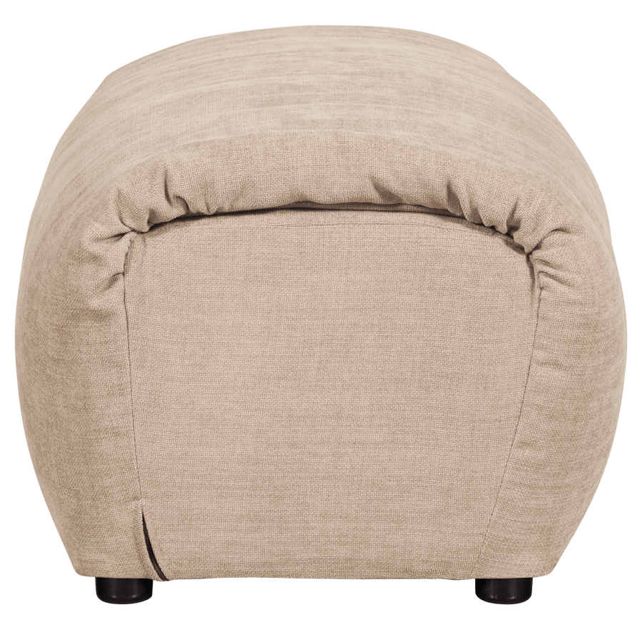 BAGGY HOCKER GEWEVEN CHENILLE ZAND