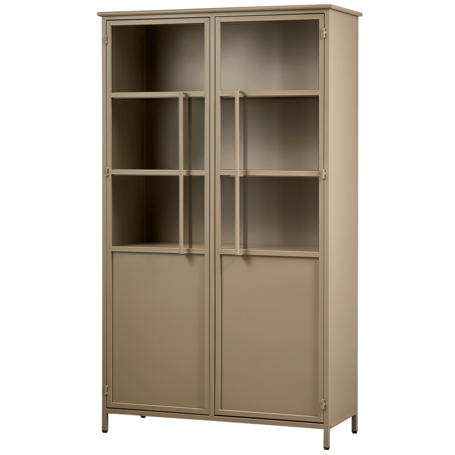 EXHIBIT VITRINEKAST METAAL KHAKI