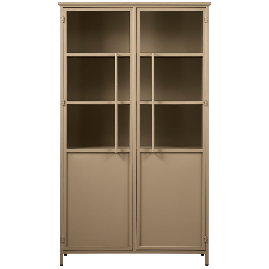 EXHIBIT VITRINEKAST METAAL KHAKI