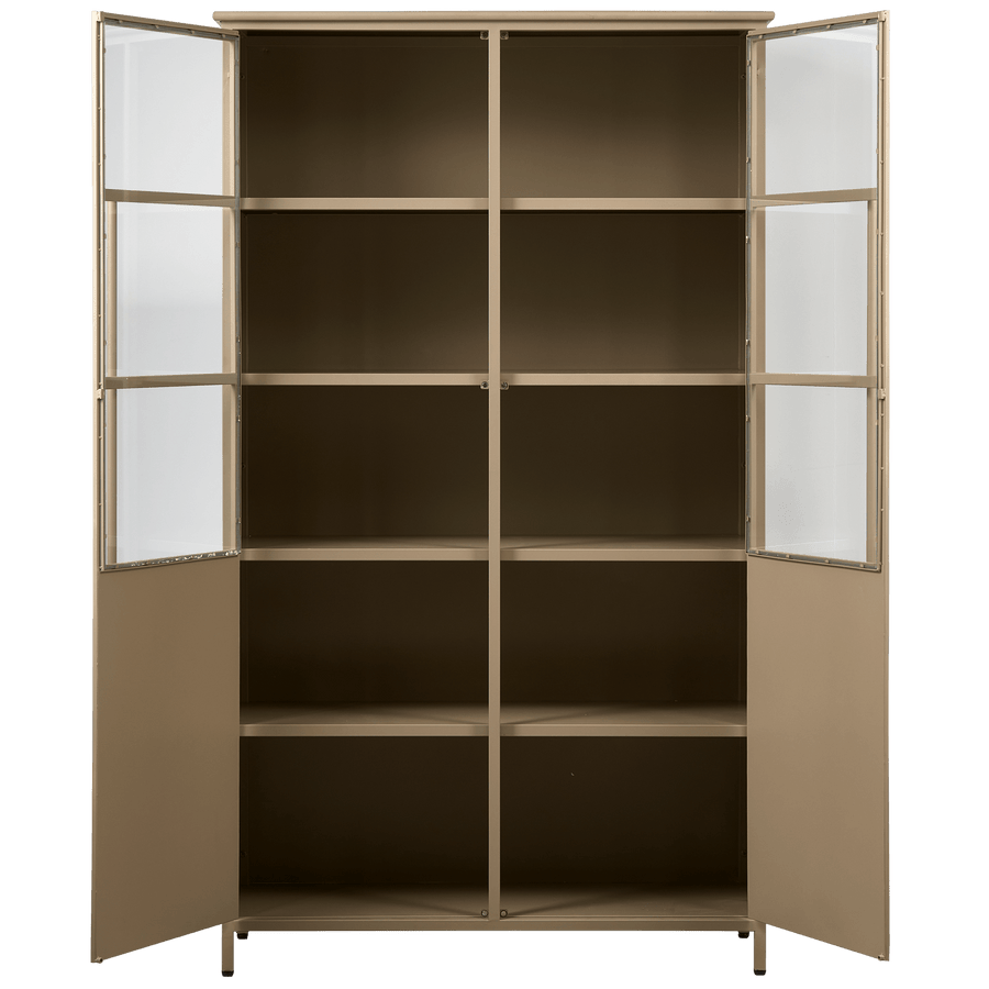 EXHIBIT VITRINEKAST METAAL KHAKI