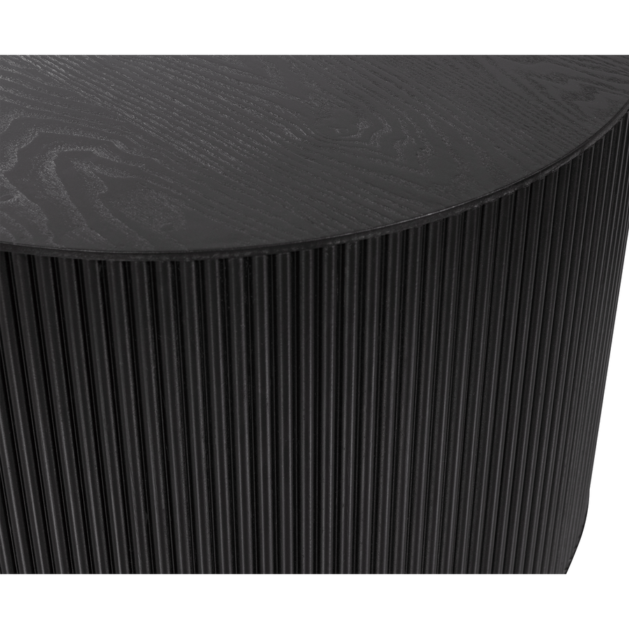 SANNE BIJZETTAFEL MDF ROND ZWART