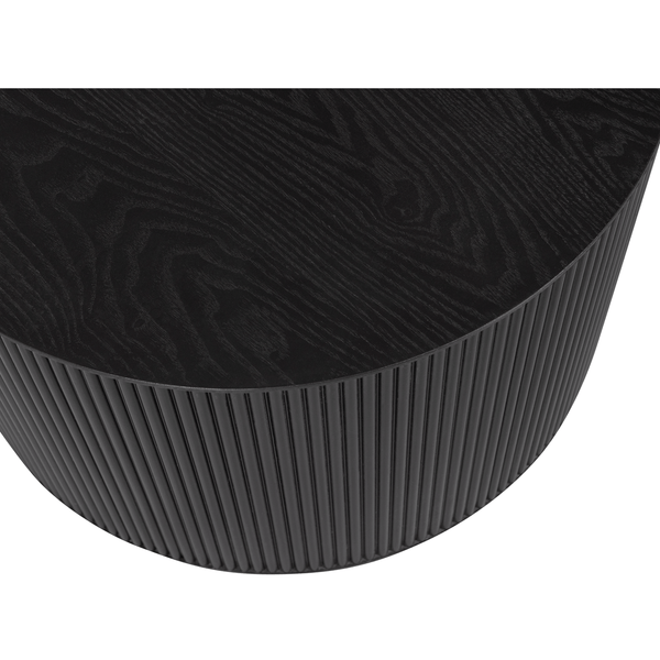 SANNE BIJZETTAFEL MDF ROND ZWART