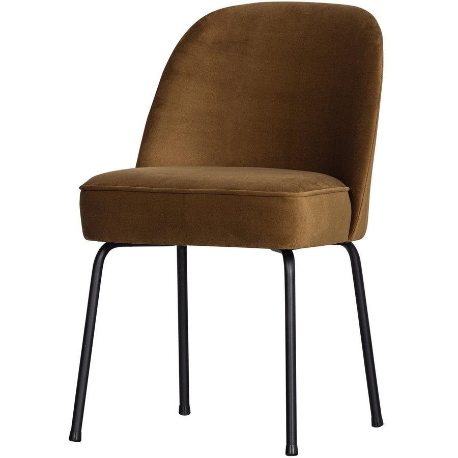 VOGUE EETKAMERSTOEL VELVET HONINGGEEL (set of 2)