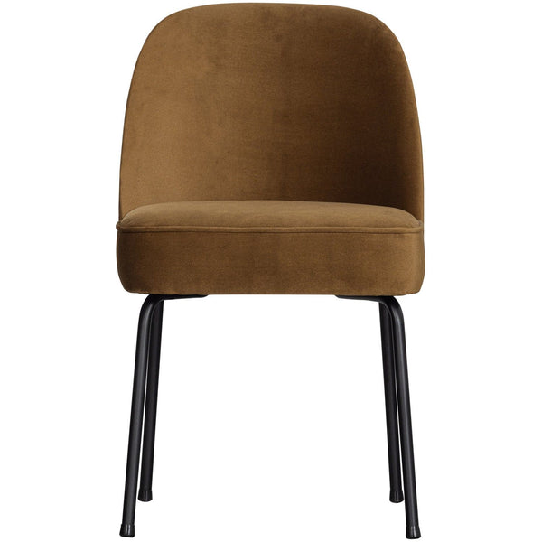 VOGUE EETKAMERSTOEL VELVET HONINGGEEL (set of 2)