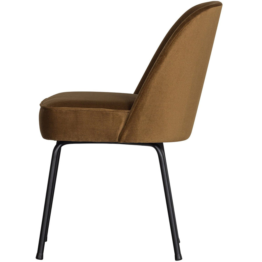 VOGUE EETKAMERSTOEL VELVET HONINGGEEL (set of 2)