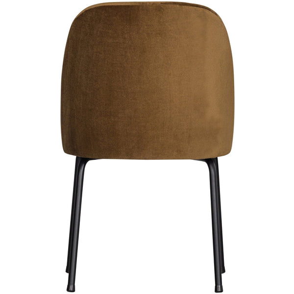 VOGUE EETKAMERSTOEL VELVET HONINGGEEL (set of 2)