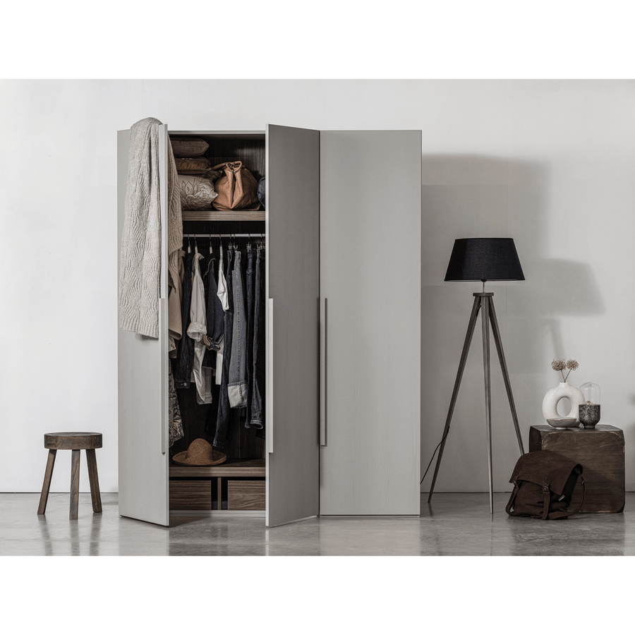 RENS 3-DEURS HANG/LEGKAST GREEP LANG NOTEN/PEBBLE GREY [fsc]