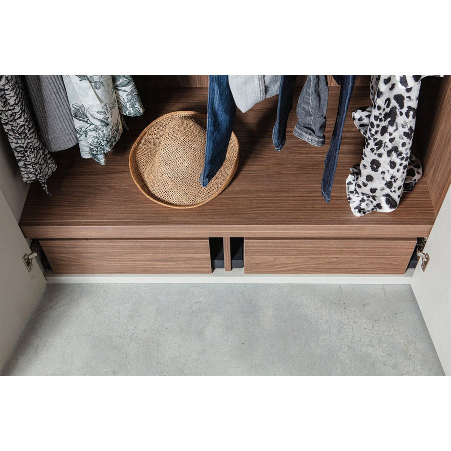 RENS 3-DEURS HANG/LEGKAST GREEP LANG NOTEN/PEBBLE GREY [fsc]