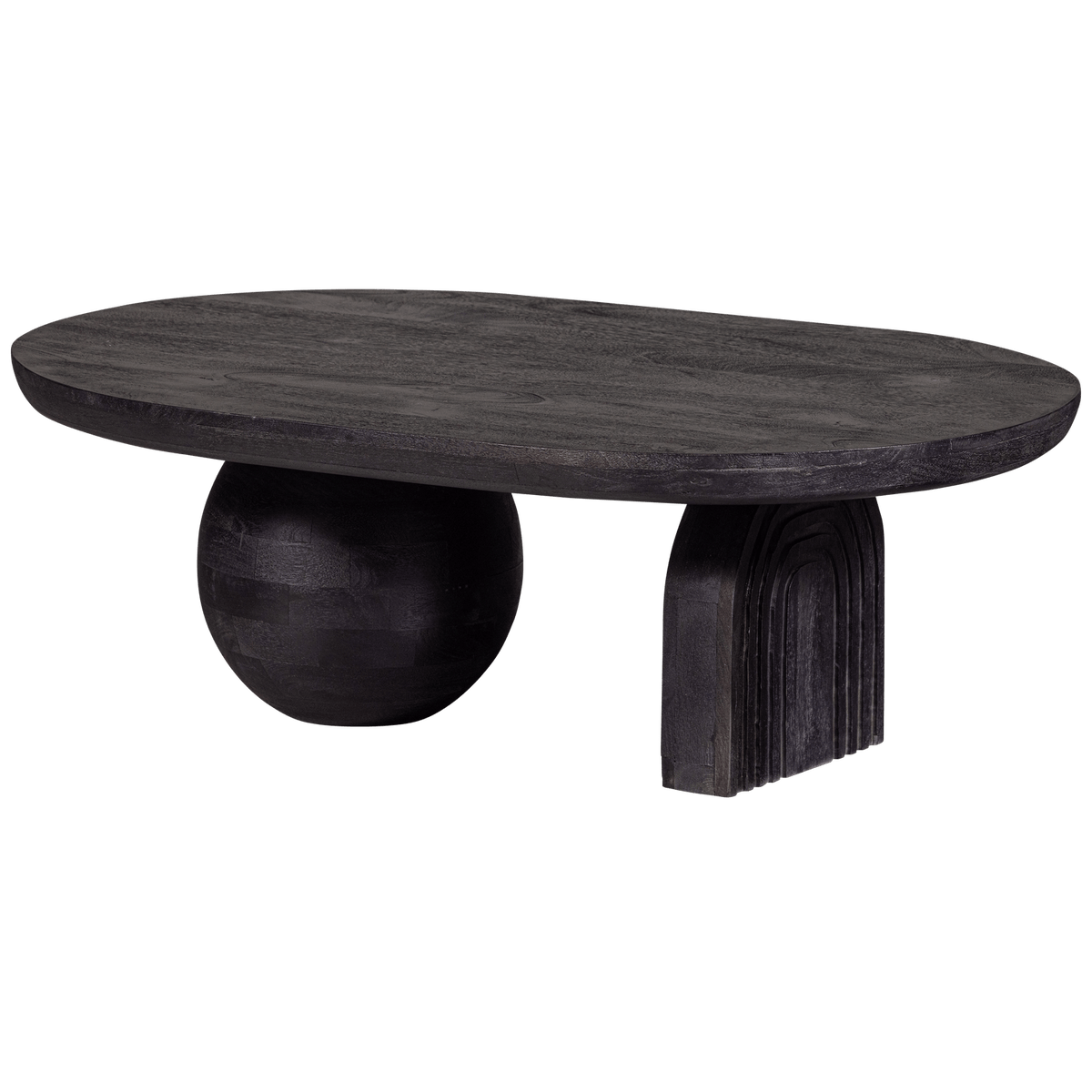 STEPPE SALONTAFEL MANGOHOUT ZWART