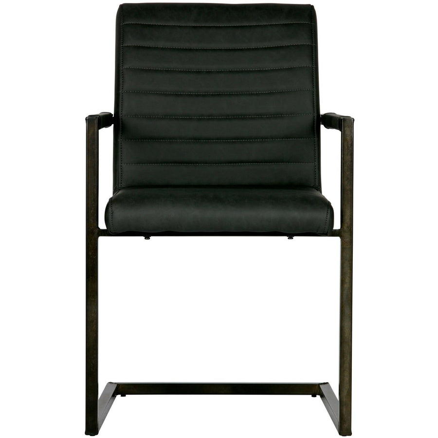 BAS EETKAMERSTOEL PU ANTRACIET (set of 2)