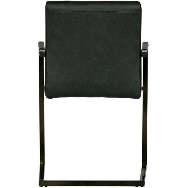 BAS EETKAMERSTOEL PU ANTRACIET (set of 2)