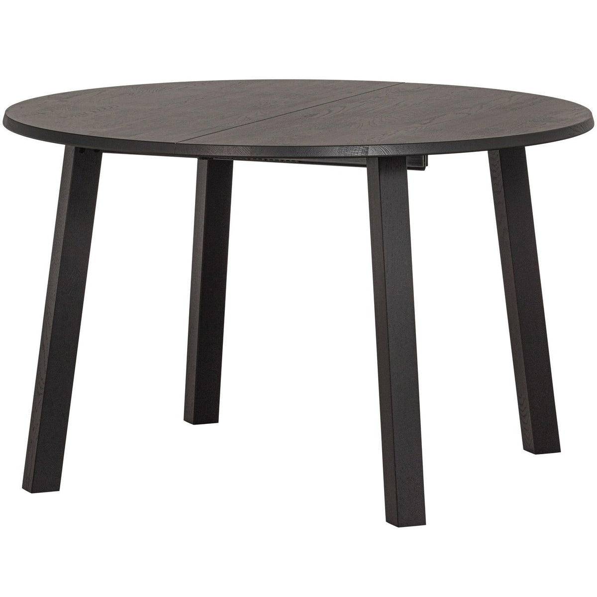 LANGE JAN UITSCHUIFBARE EETTAFEL ROND EIKEN BLACKNIGHT [fsc]