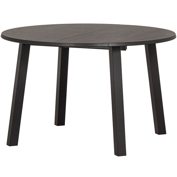 LANGE JAN UITSCHUIFBARE EETTAFEL ROND EIKEN BLACKNIGHT [fsc]
