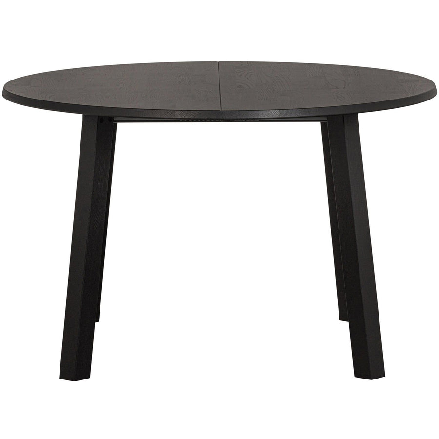 LANGE JAN UITSCHUIFBARE EETTAFEL ROND EIKEN BLACKNIGHT [fsc]