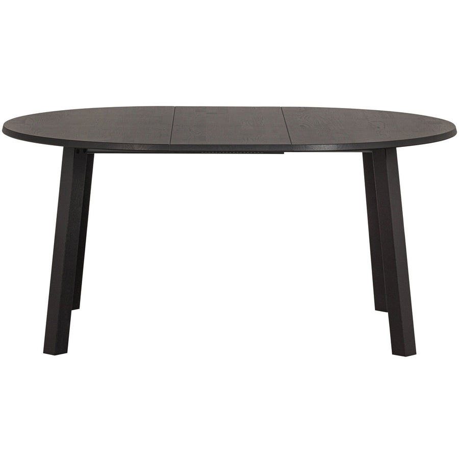 LANGE JAN UITSCHUIFBARE EETTAFEL ROND EIKEN BLACKNIGHT [fsc]