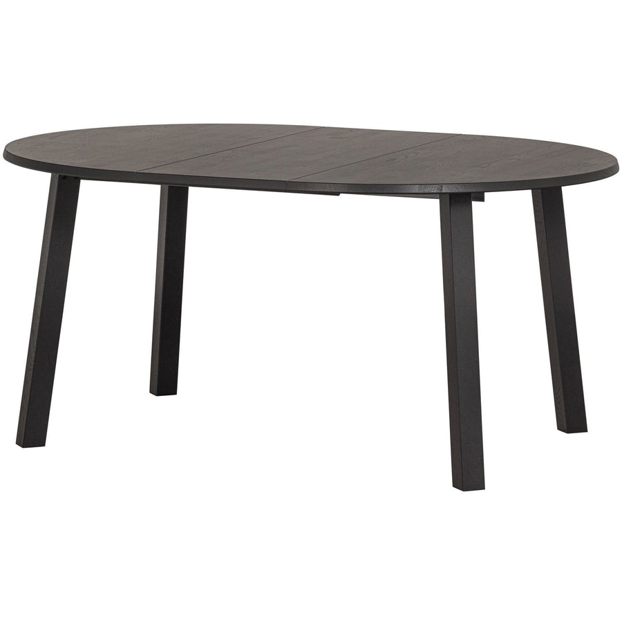 LANGE JAN UITSCHUIFBARE EETTAFEL ROND EIKEN BLACKNIGHT [fsc]