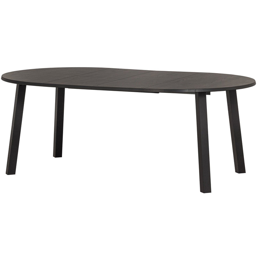 LANGE JAN UITSCHUIFBARE EETTAFEL ROND EIKEN BLACKNIGHT [fsc]