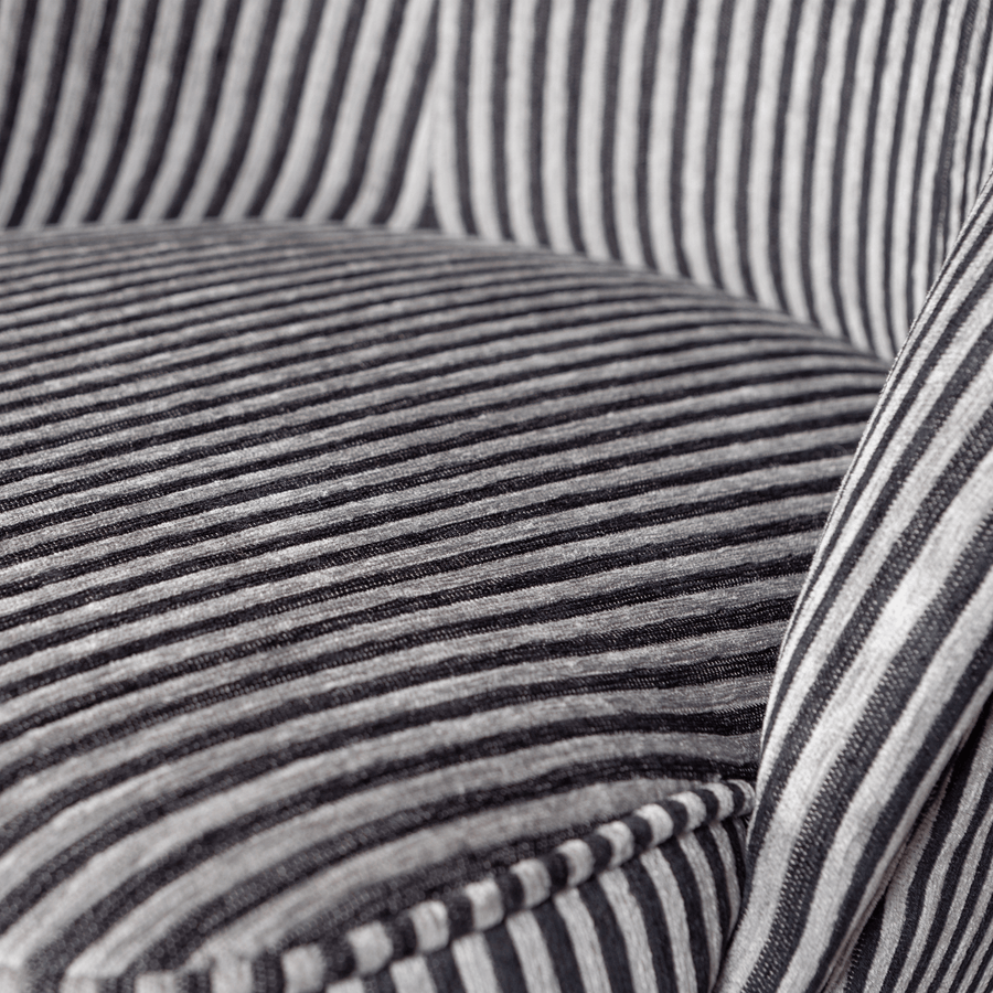 VOGUE FAUTEUIL STREEP ZWART/GRIJS