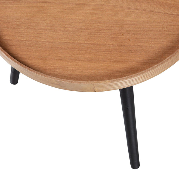 MESA BIJZETTAFEL M HOUT NATUREL 45xO45 (set of 4)