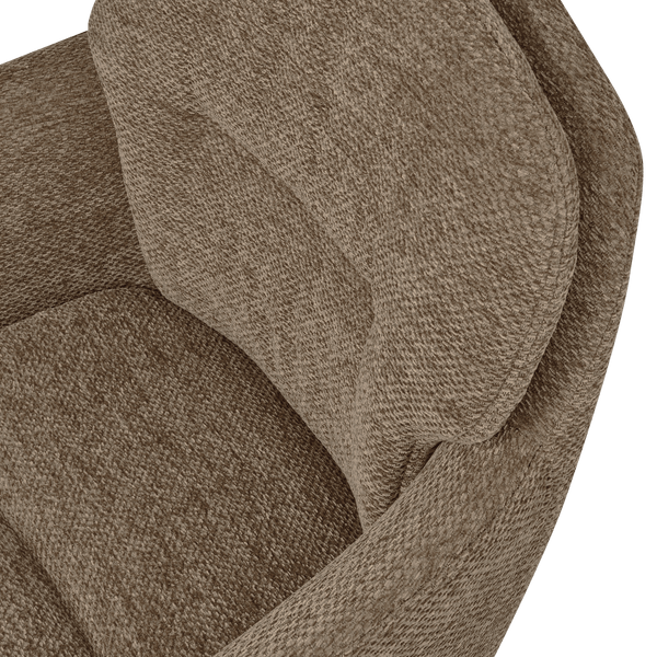 RUNA EETKAMERSTOEL CHENILLE DONKERZAND (set of 2)
