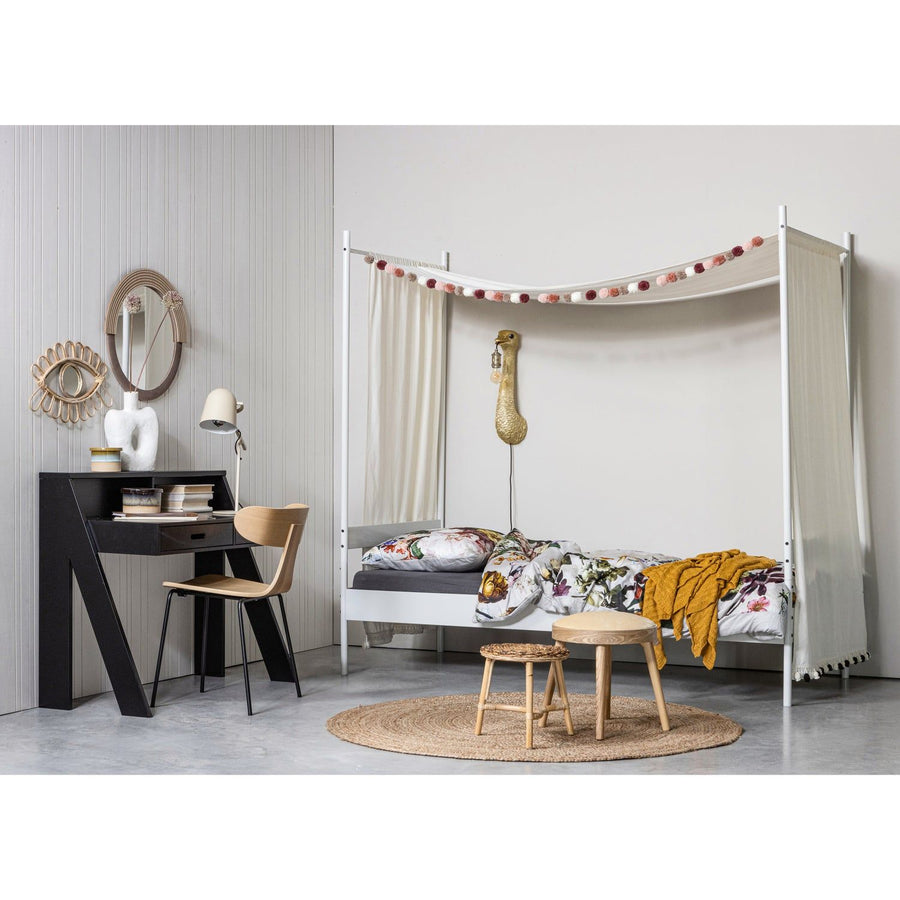 FORM HOUTEN STOEL MET METALEN POOT NATUREL (set of 2)