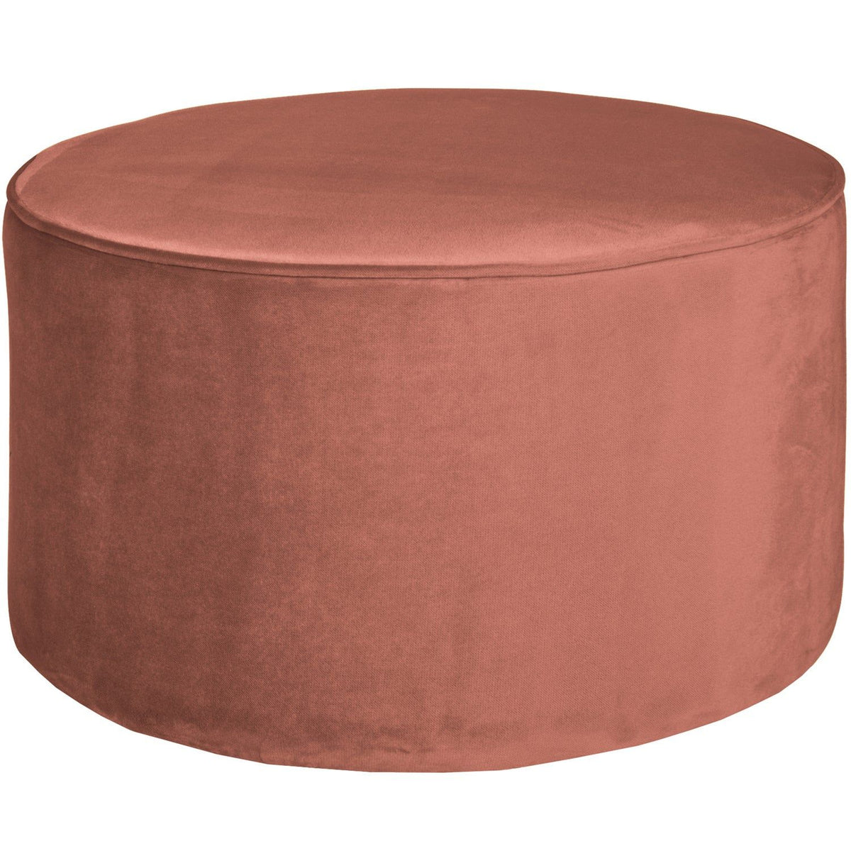 SARA POEF LAAG 36xO60 CM VELVET OUDROZE