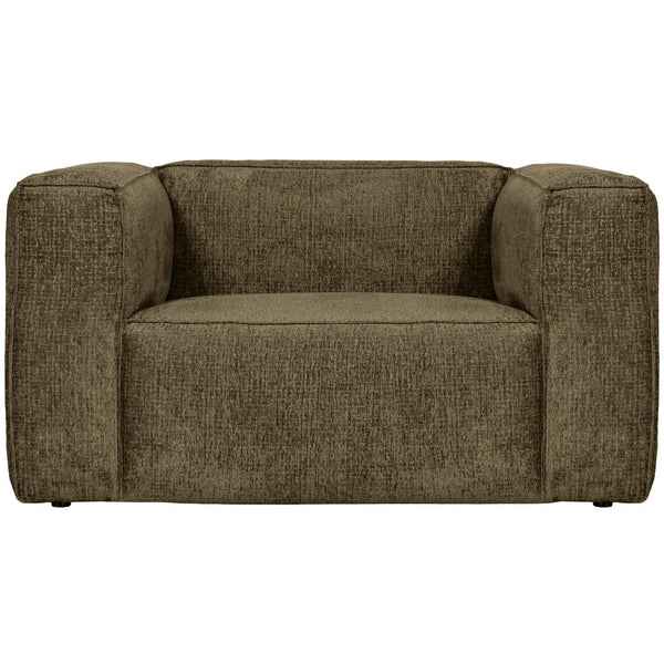 BEAN FAUTEUIL STRUCTURE VELVET MOSS