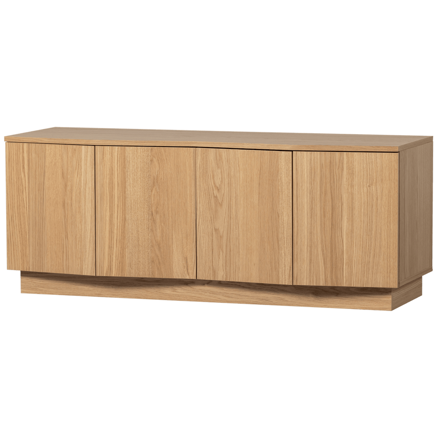 ZUMA TV MEUBEL 133 CM EIKEN FINEER TRANSPARANT [fsc]