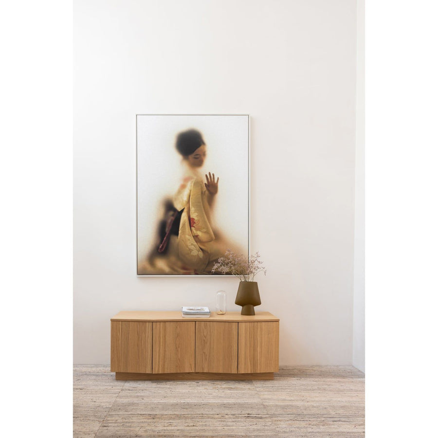 ZUMA TV MEUBEL 133 CM EIKEN FINEER TRANSPARANT [fsc]