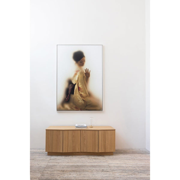 ZUMA TV MEUBEL 133 CM EIKEN FINEER TRANSPARANT [fsc]
