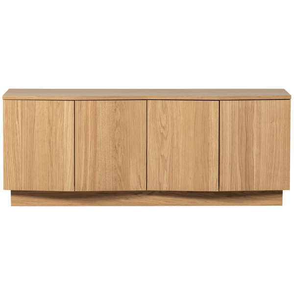 ZUMA TV MEUBEL 133 CM EIKEN FINEER TRANSPARANT [fsc]