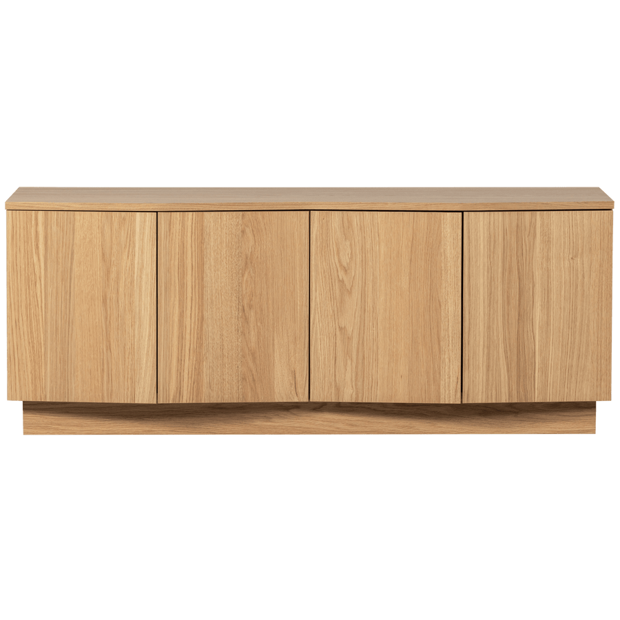 ZUMA TV MEUBEL 133 CM EIKEN FINEER TRANSPARANT [fsc]