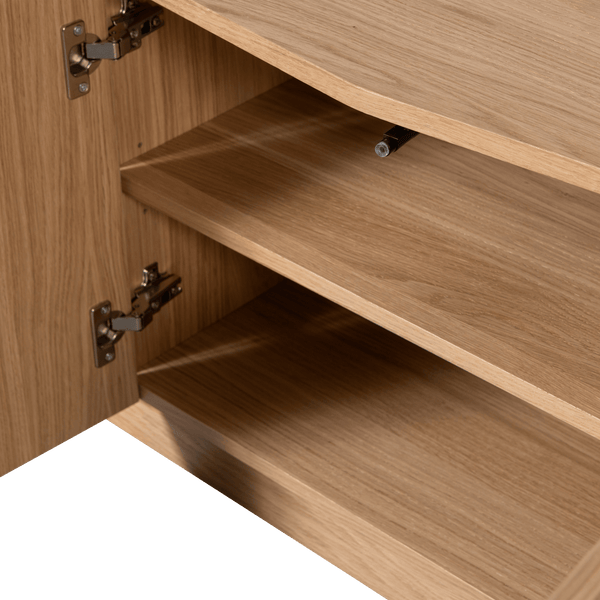 ZUMA TV MEUBEL 133 CM EIKEN FINEER TRANSPARANT [fsc]