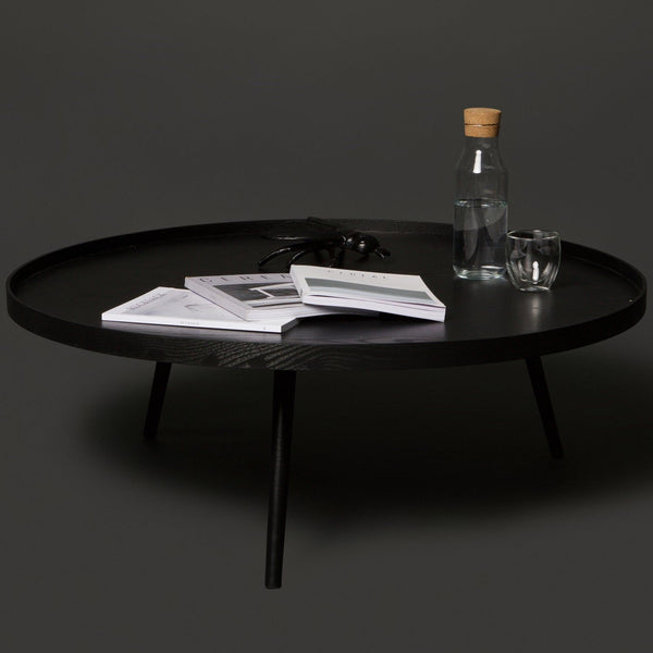 MESA BIJZETTAFEL XXL HOUT ZWART 36xO100