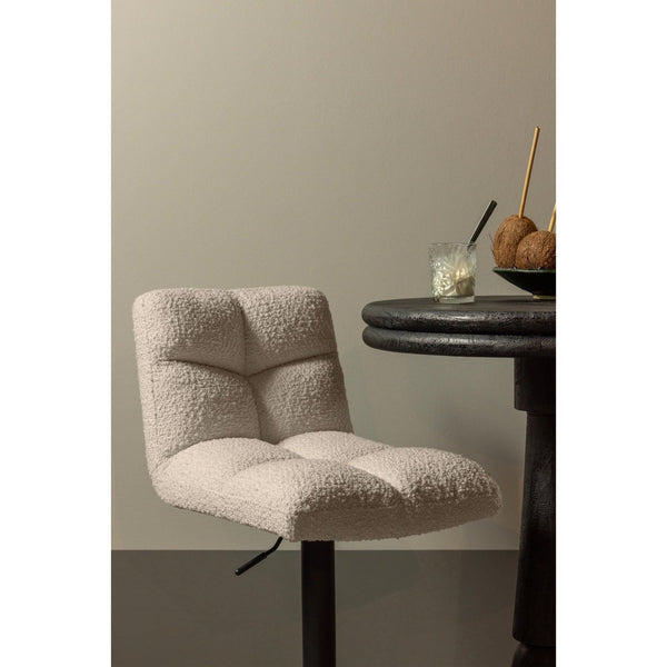 VINNY DRAAIBARE BARSTOEL BOUCLE ZAND (set of 2)