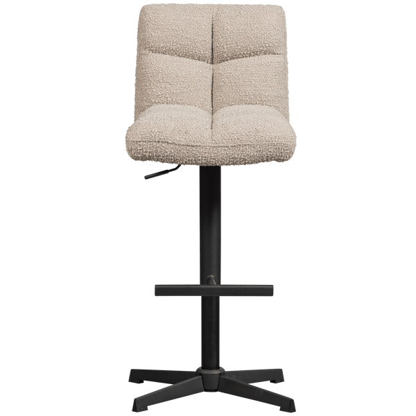VINNY DRAAIBARE BARSTOEL BOUCLE ZAND (set of 2)