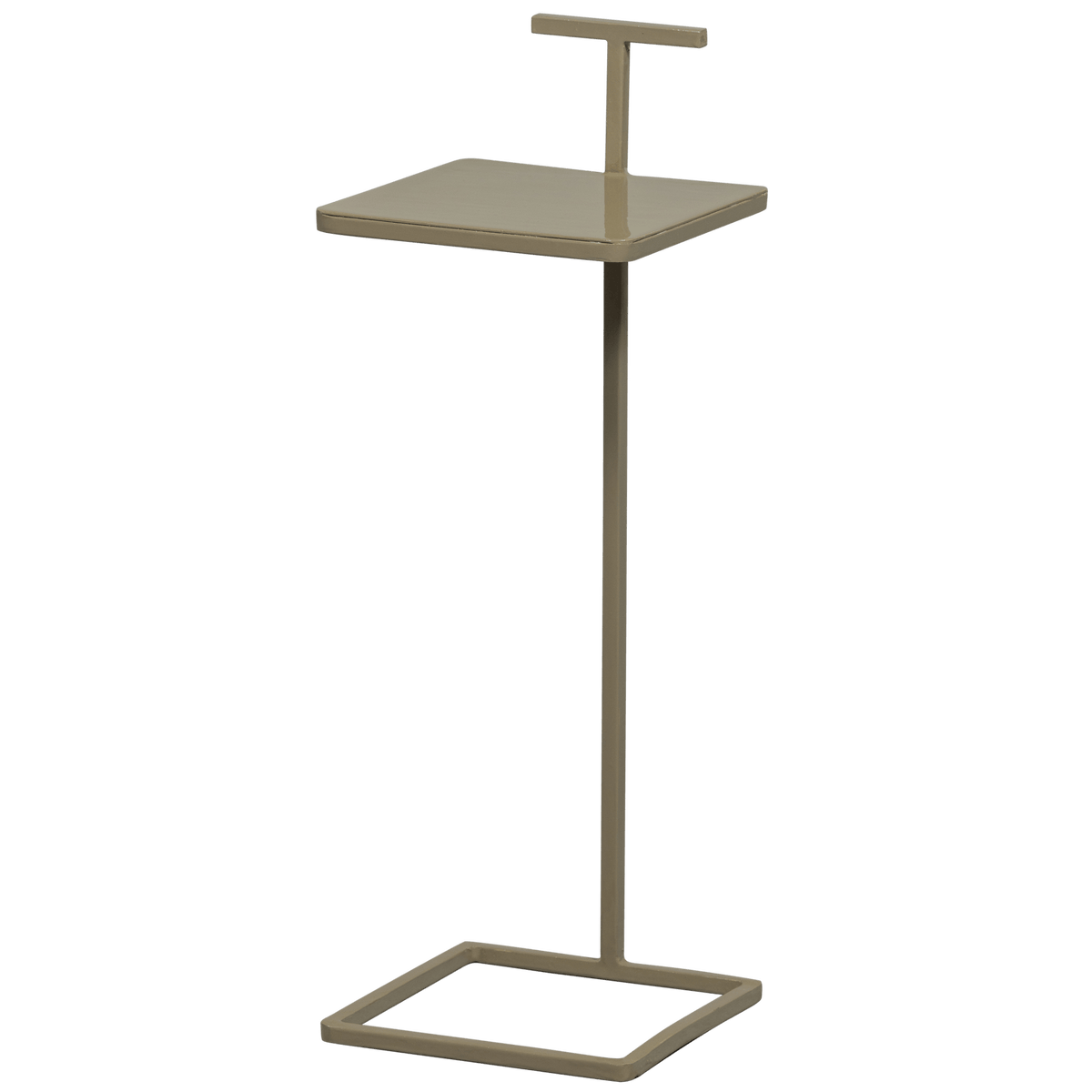 TOSTE BIJZETTAFEL METAAL DONKERZAND (set of 2)