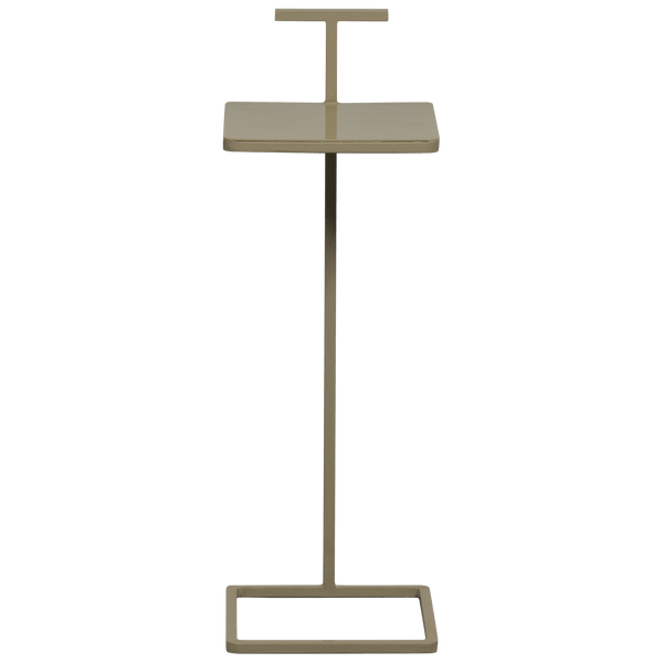 TOSTE BIJZETTAFEL METAAL DONKERZAND (set of 2)