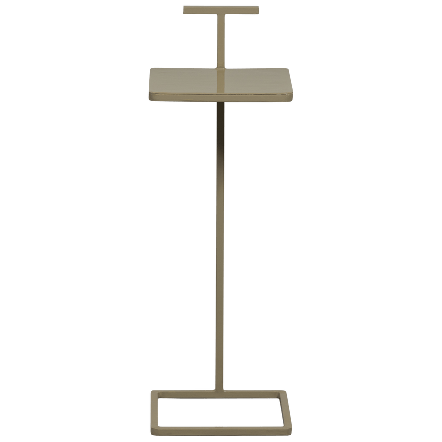 TOSTE BIJZETTAFEL METAAL DONKERZAND (set of 2)
