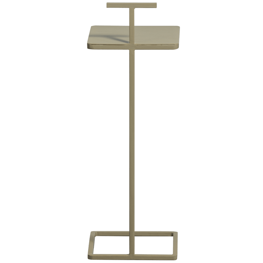 TOSTE BIJZETTAFEL METAAL DONKERZAND (set of 2)