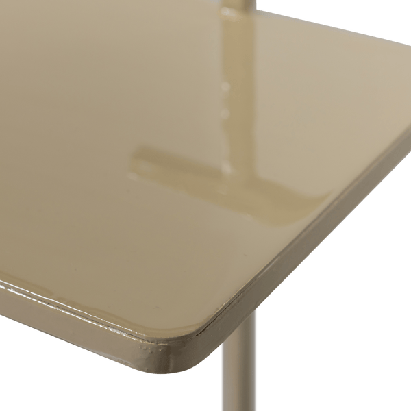 TOSTE BIJZETTAFEL METAAL DONKERZAND (set of 2)