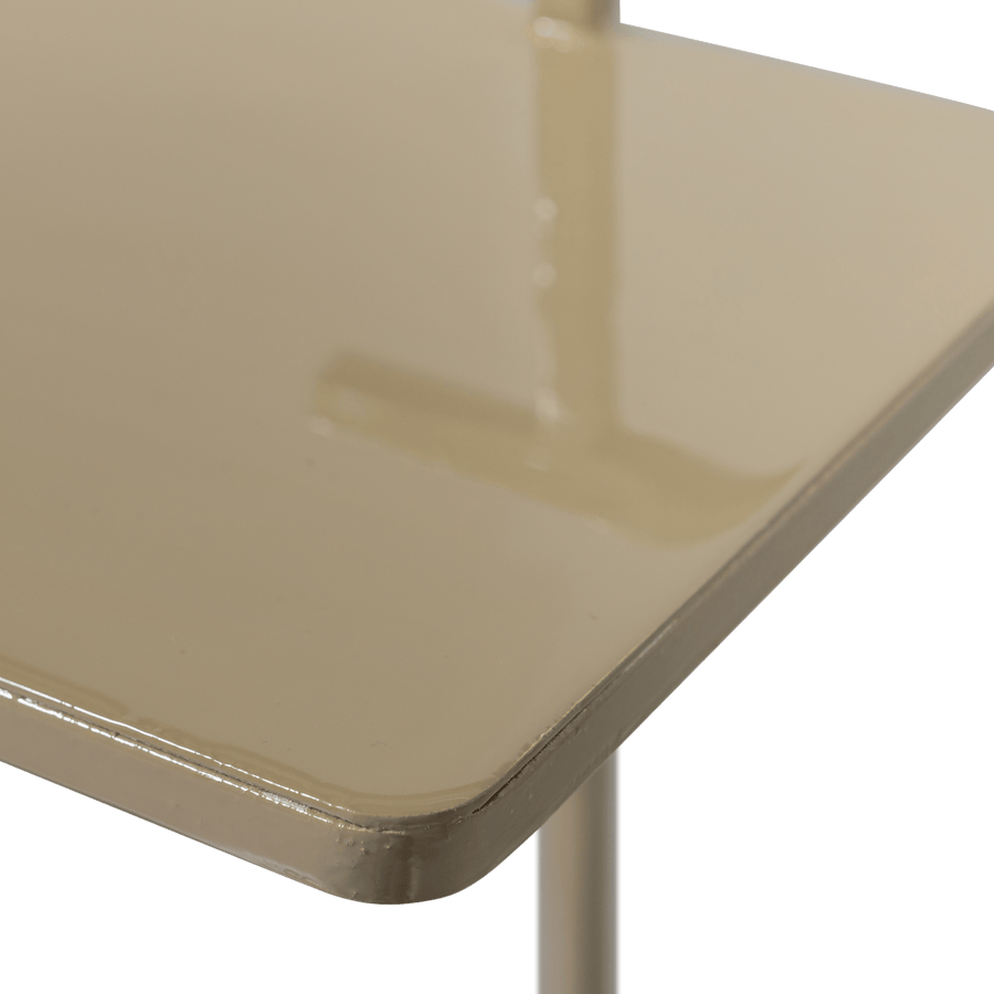 TOSTE BIJZETTAFEL METAAL DONKERZAND (set of 2)