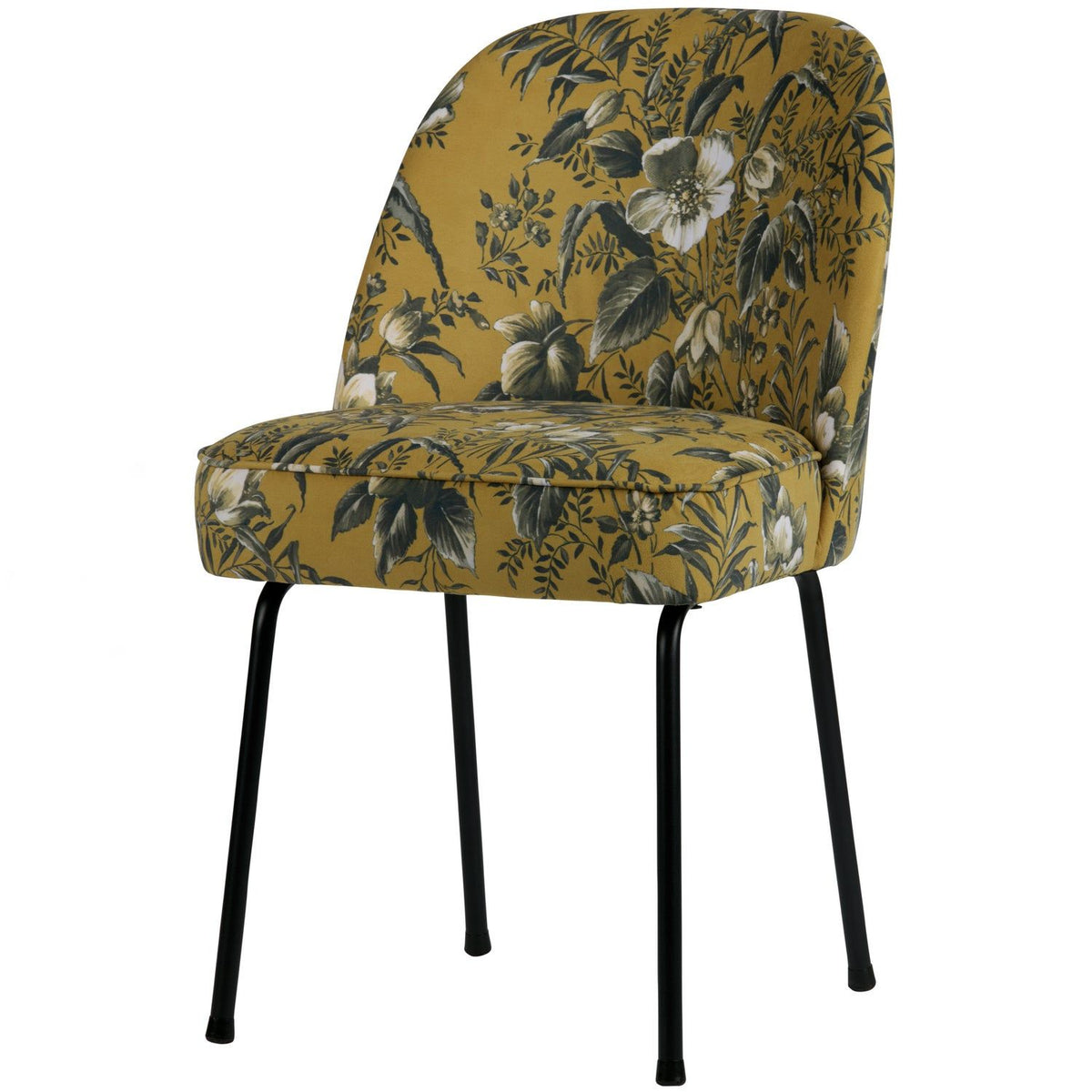 VOGUE EETKAMERSTOEL VELVET POPPY MOSTERDGEEL (set of 2)