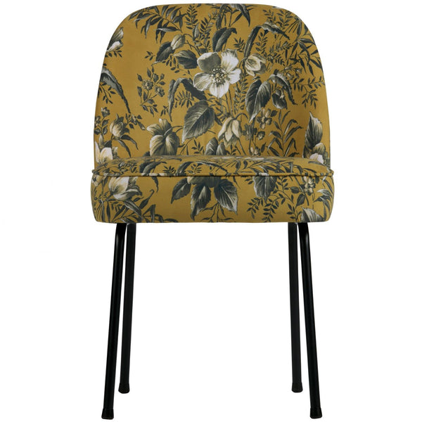 VOGUE EETKAMERSTOEL VELVET POPPY MOSTERDGEEL (set of 2)