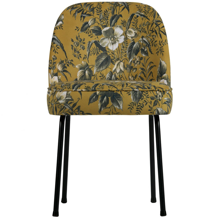VOGUE EETKAMERSTOEL VELVET POPPY MOSTERDGEEL (set of 2)