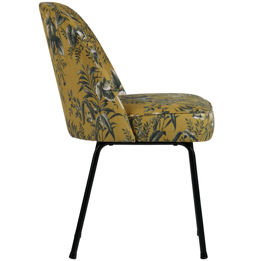 VOGUE EETKAMERSTOEL VELVET POPPY MOSTERDGEEL (set of 2)