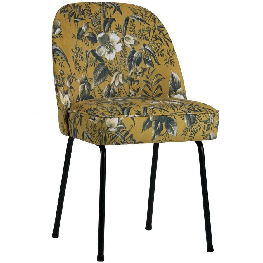 VOGUE EETKAMERSTOEL VELVET POPPY MOSTERDGEEL (set of 2)