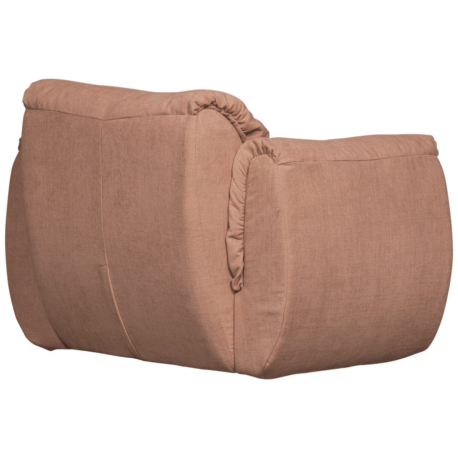 BAGGY DRAAIFAUTEUIL GEWEVEN CHENILLE OUD ROZE
