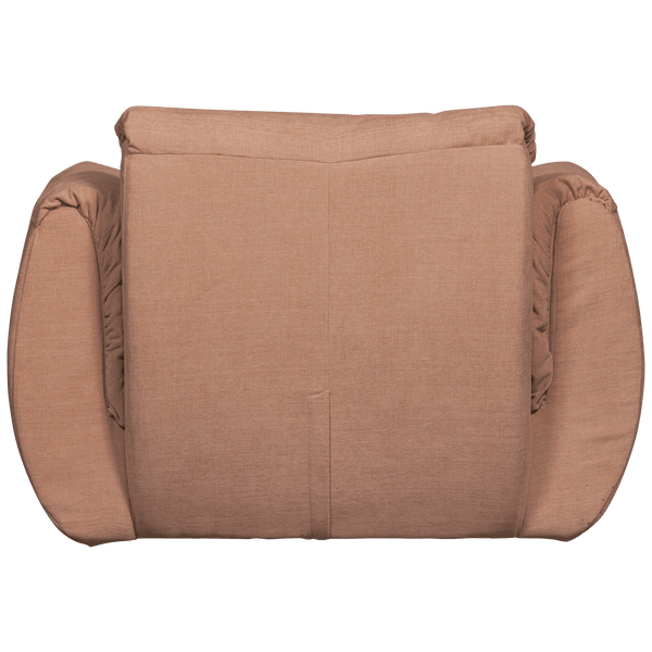 BAGGY DRAAIFAUTEUIL GEWEVEN CHENILLE OUD ROZE