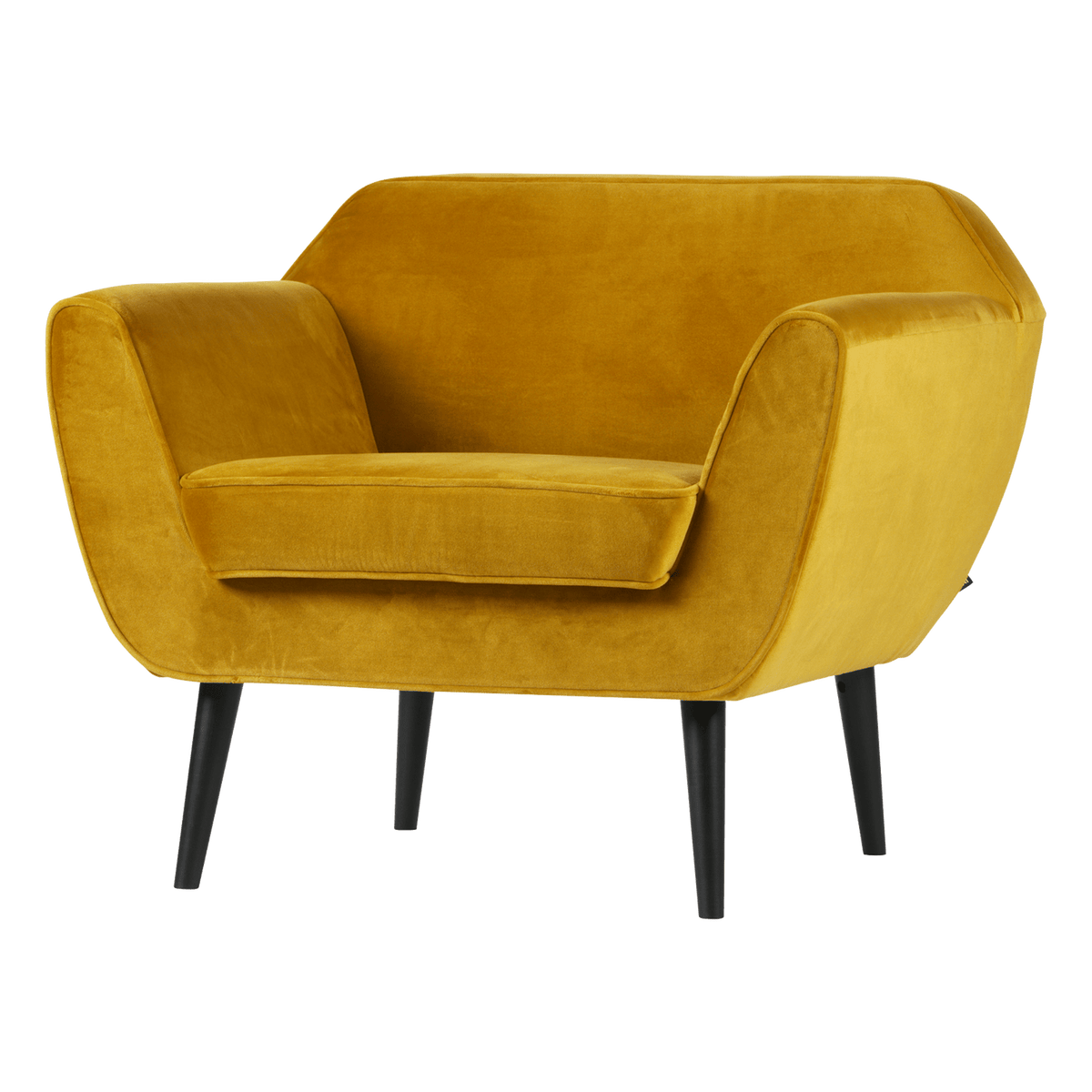 ROCCO FAUTEUIL VELVET OKERGEEL